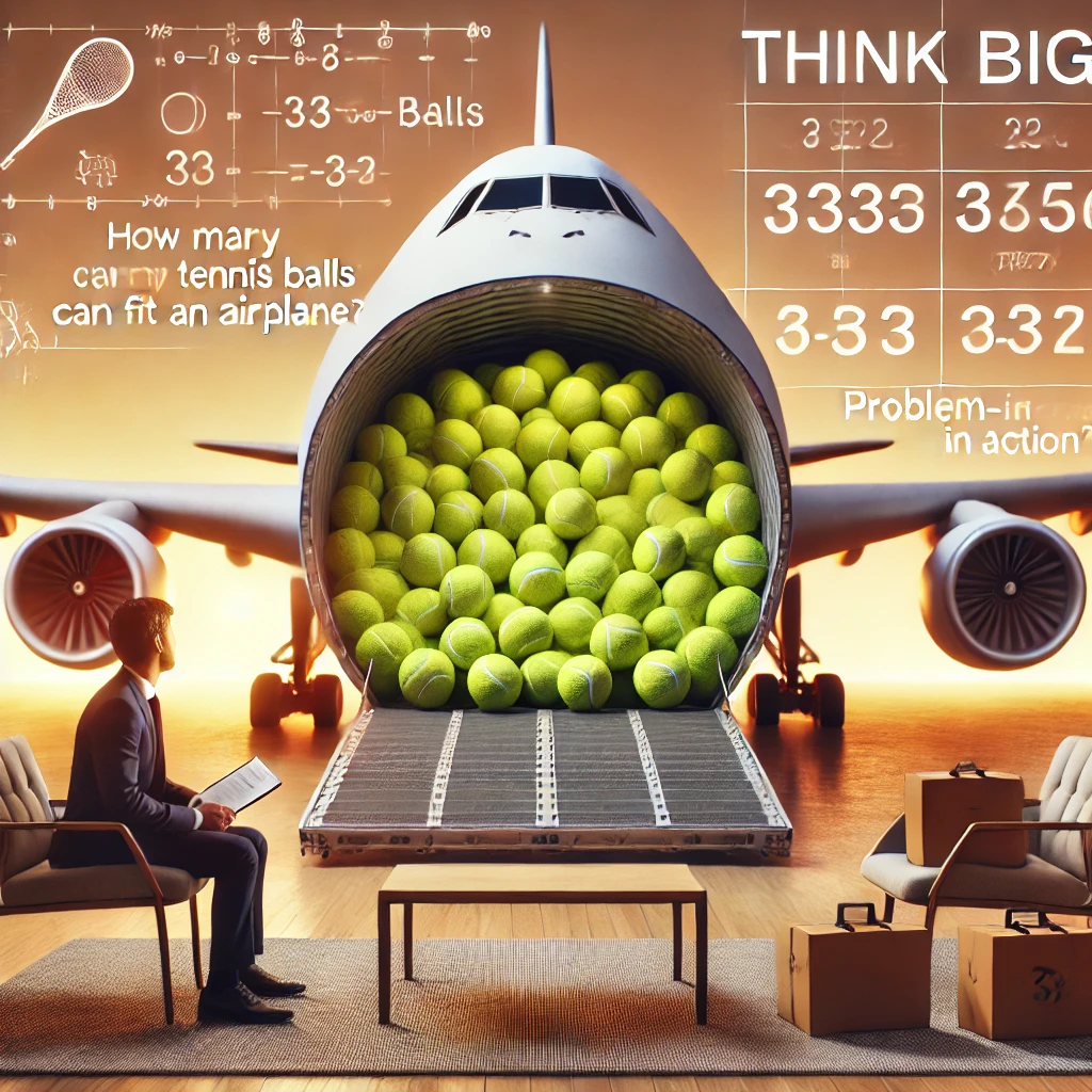 How Many Tennis Balls Can You Fit in an Airplane?